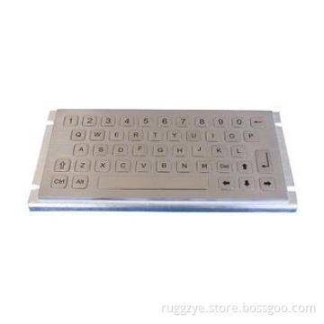 Mini size ruggedized keyboard with 47key for rear panel mou